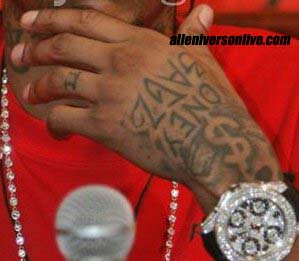 allen iverson tattoos right arm